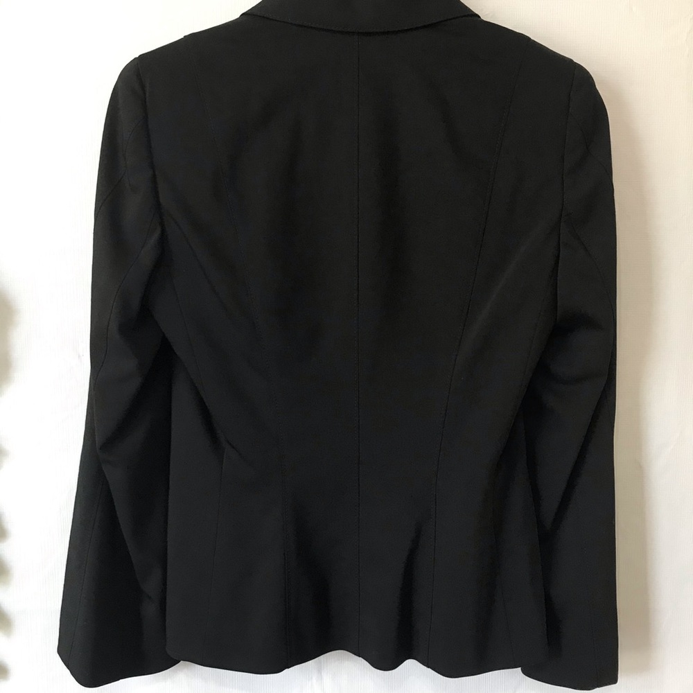 Escada Black Wool 3 Button Blazer Jacket - image 7